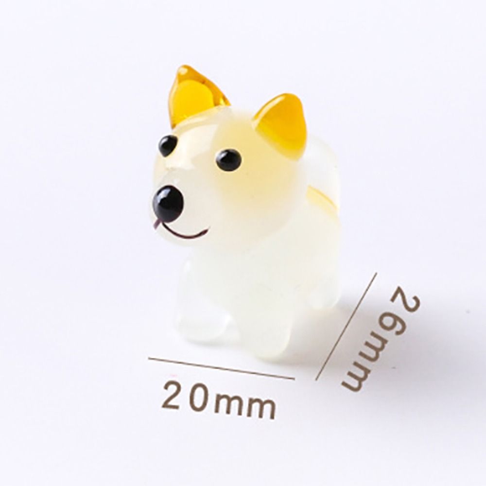 Украшения для собак из натриево-кальциевого стекла, поделки из мультяшных собак, изысканная модель собаки