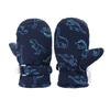 Windproof Cartoon Dinosaur Print Mittens Waterproof Winter Gloves Kids Skiing Snow Gloves  Unisex