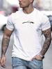 MenRetro Car Pattern Tshirt with Classic Car Design Is Suitable for Car Enthusiasts and Casual Wear Shortsleeved Casual Wear