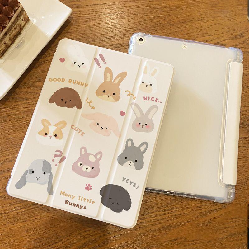 Чехол с милой мультяшной собакой для iPad Air4/5 10,9 дюйма. Силиконовый тройной чехол для iPad mini4/5 7,9 дюйма Pro11/12,9 дюйма 2021/20/19 gen9/8/7 10,2 дюйма.