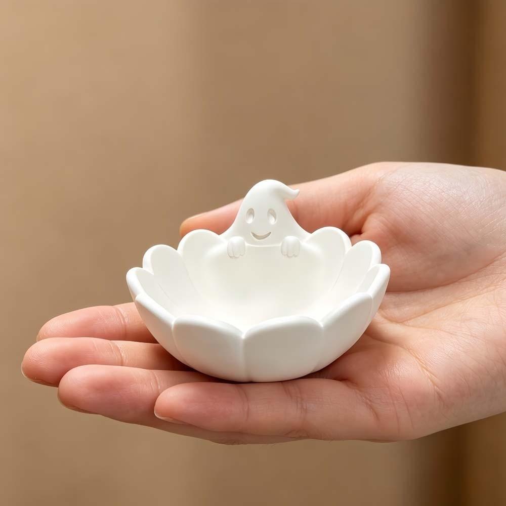 PLA 3D Printed Bowl Lightweight Halloween Organizer Bat Snack Tray Jewelry Display