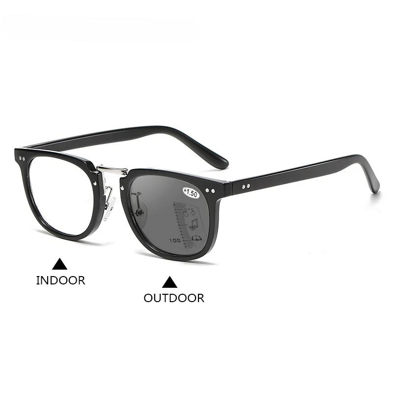 3 в 1 Фотохромные бифокальные солнцезащитные очки для активного отдыха, анти-синий, очки для близи и дали, новые модные спортивные мультифокальные очки для чтения