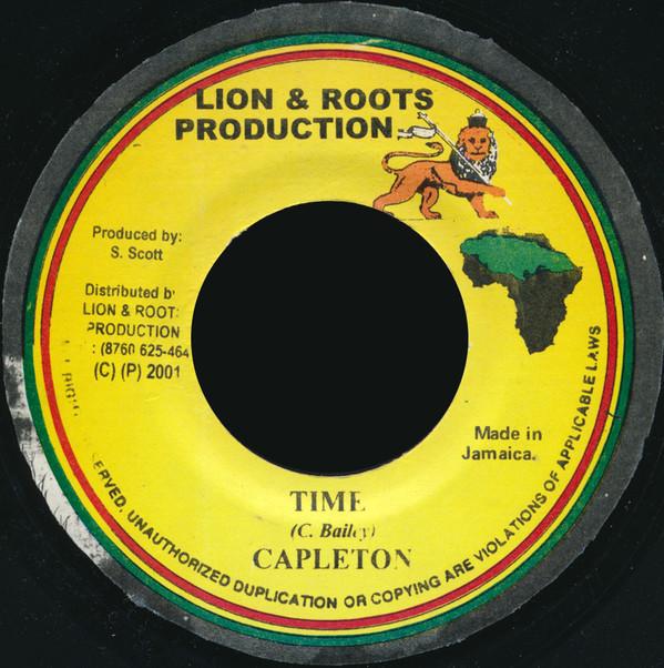 7-дюймовая пластинка CAPLETON Time NONE Lion And Roots 2001 Япония Reggae Ska Dub Б/у