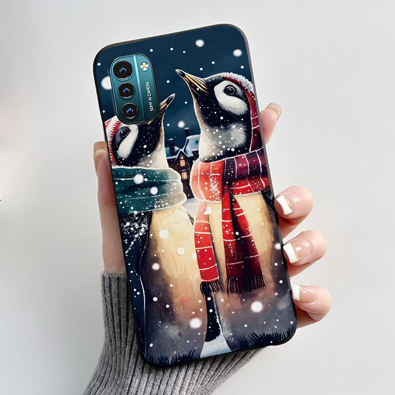 Вирусный узор «Ночная сова» Черный чехол для Nokia G11/Nokia G21 Цветной противоударный мягкий корпус для Nokia G42/Nokia G310 5G