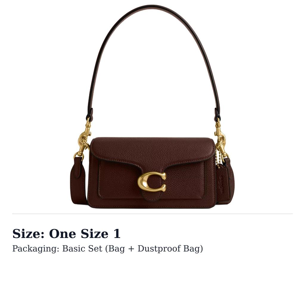COACH Tabby Leather Shoulder Bag Small Women's Maple CY201-B4MPL