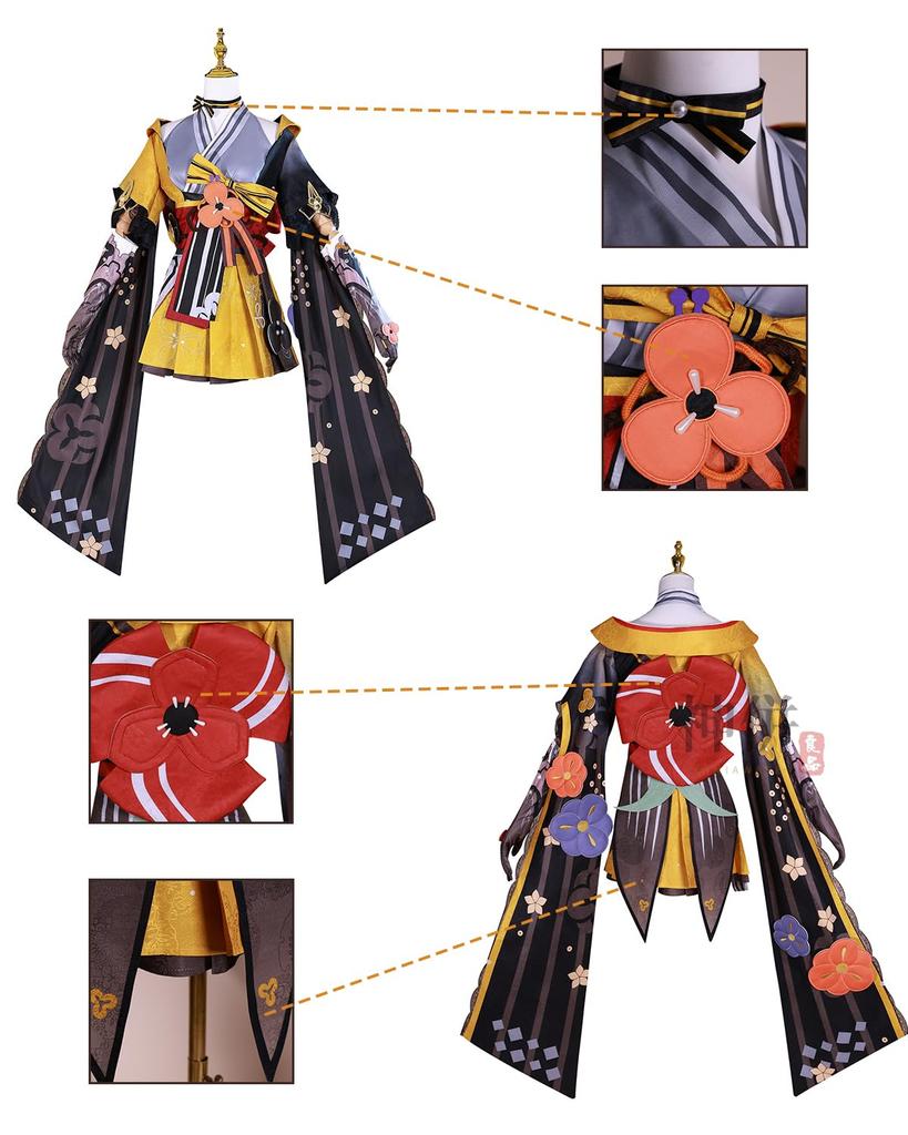 Chiori Cosplay Wig Thunder Judge Genshin Cosplay Adult Cultural Event Stage Chiori Cosplay Wig [Kanzu Ryohin] Included, Costume, Costume, Festival,