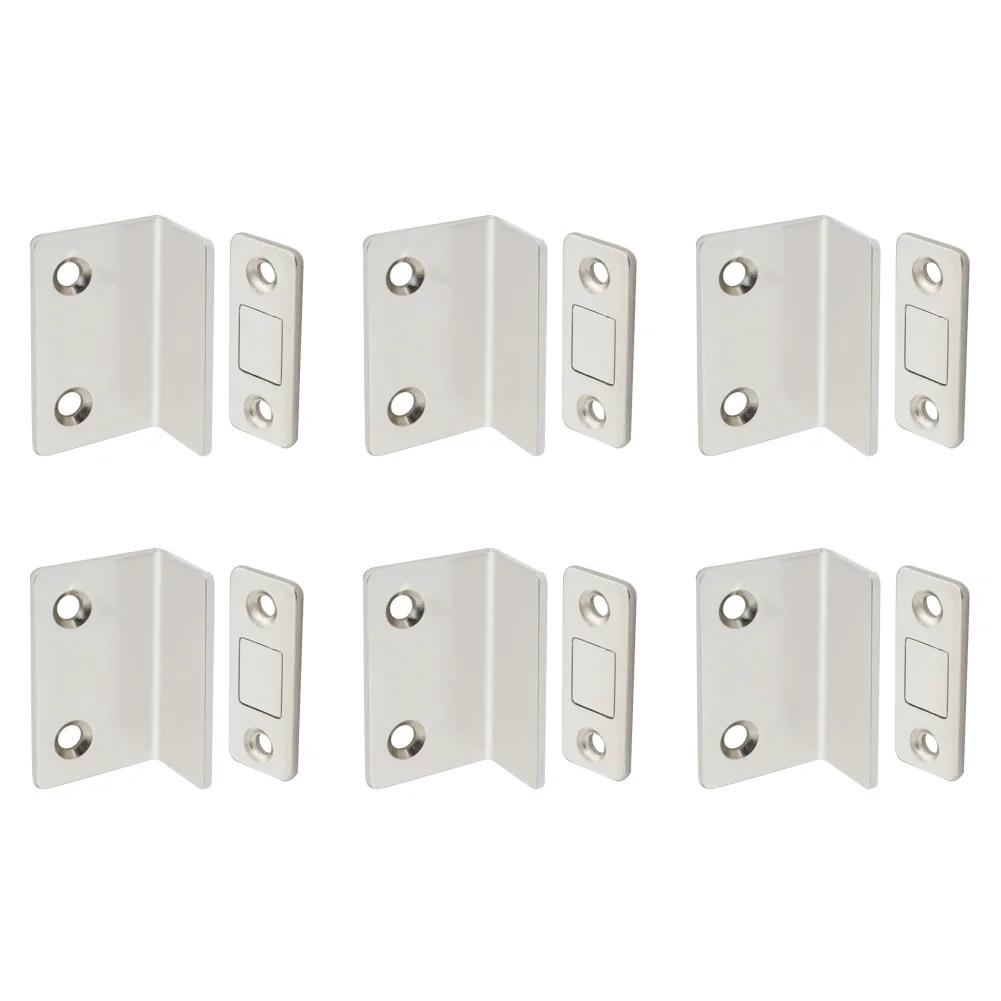 1-10 шт. Сильные магнитные защелки для шкафа, магнитные дверные упоры, скрытый доводчик для двери с винтом для шкафа, мебельная фурнитура