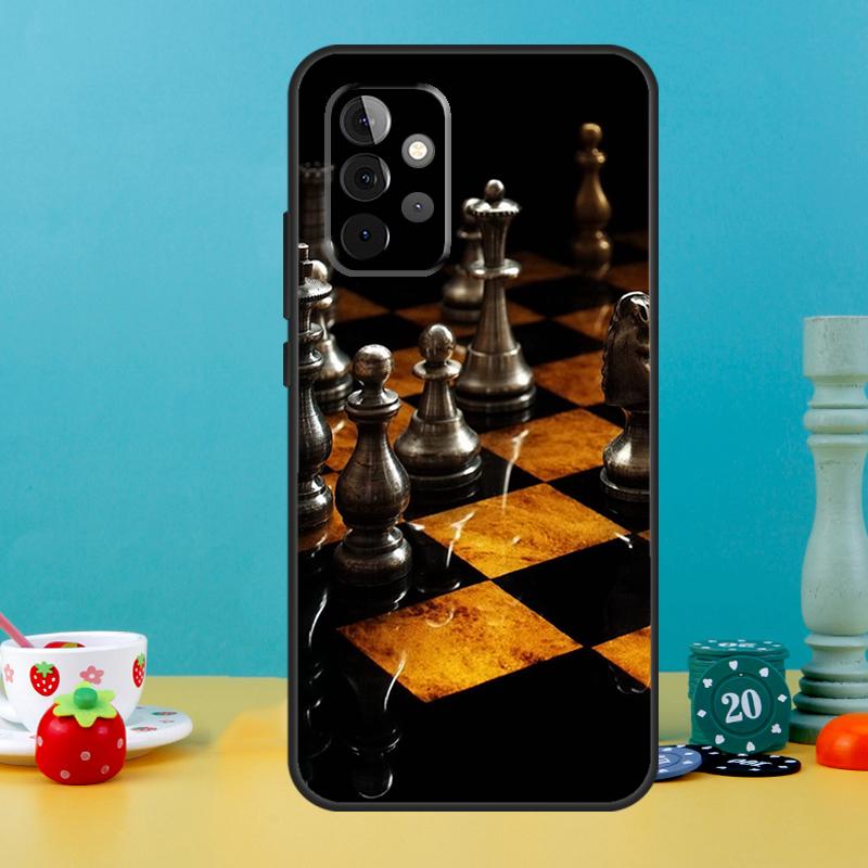 Чехол-шахматная доска для Samsung Galaxy A54 A34 A24 A14 A52 A32 A12 A53 A33 A13 A51 A71 A21S A52S