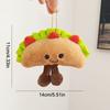 Bread Plush Pendant Toy Creative Croissants Roll Taco Cake Plush Doll Keychain Decoration Backpack Pendant Kid Gift