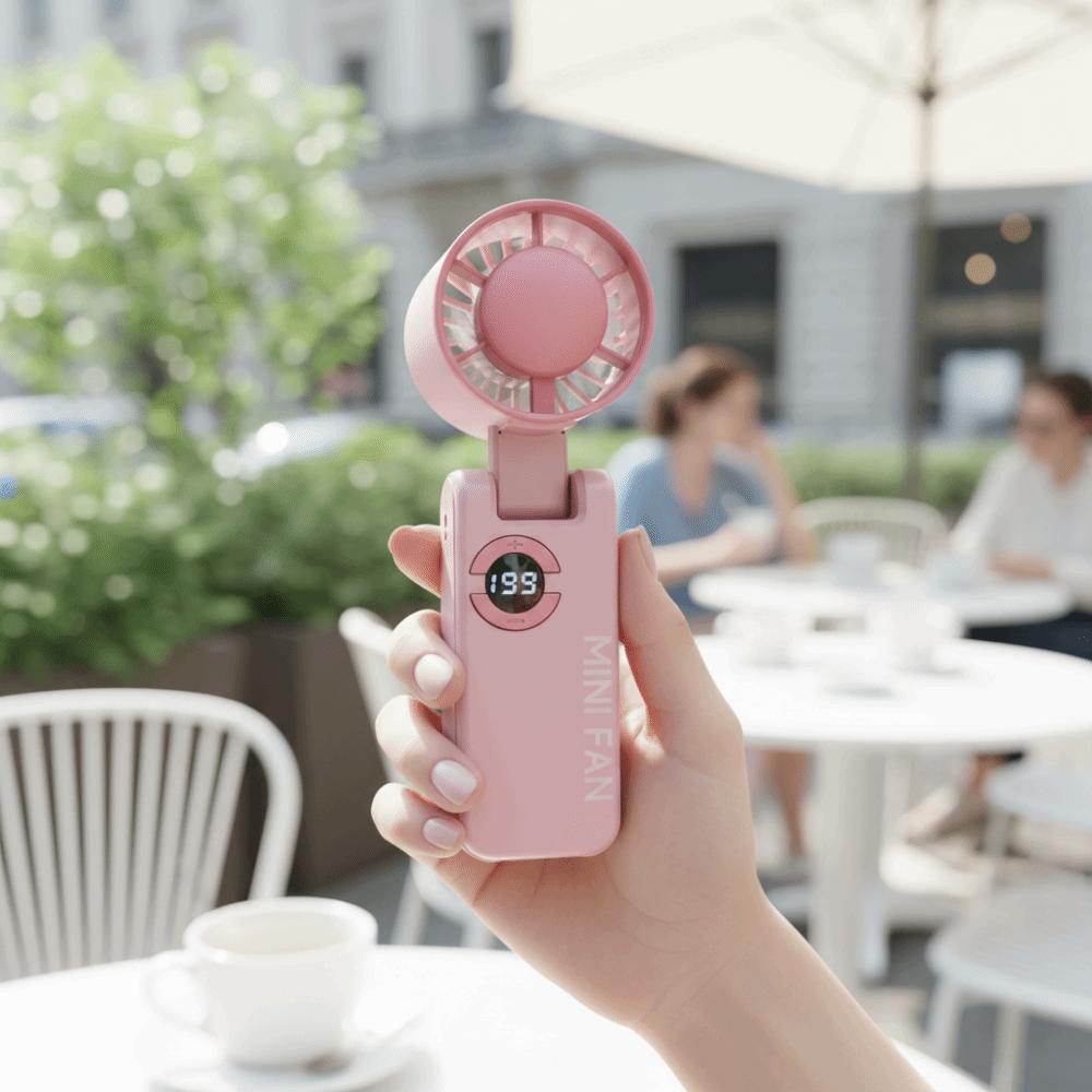 High-Speed Cooling Fan Portable Turbo Fan Mini Foldable  Handheld Fan  Camping