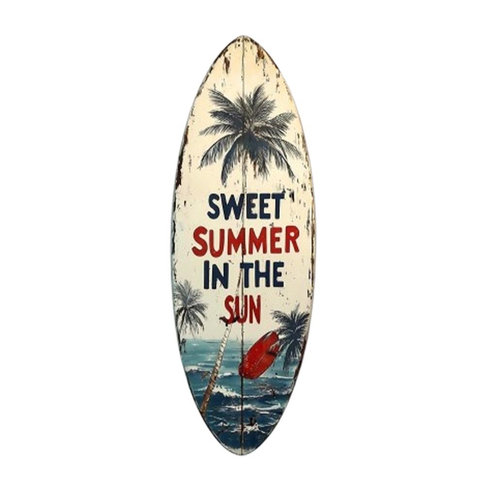 Summer Surfboard Wall Hanging Colorful Beach Decor Wall Art  Home Bedroom Decor