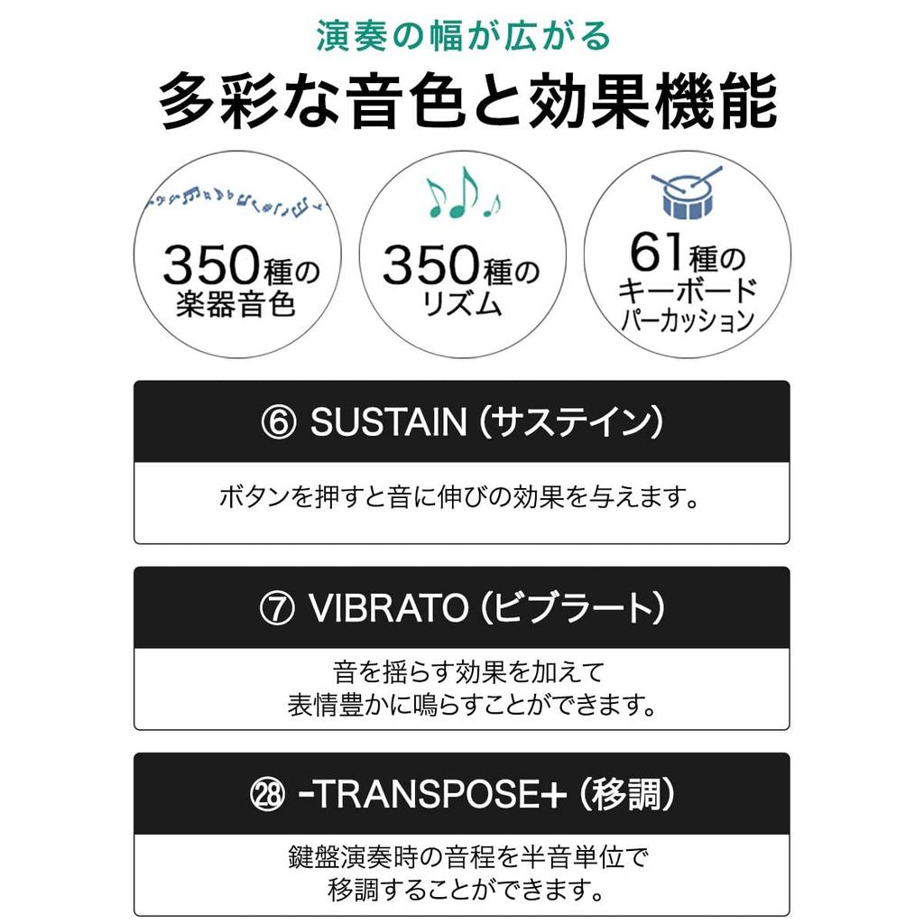 RiZKiZ Electronic Keyboard 350 Types of Instrument 61 Types of Keyboard Microphone LCD Automatic Hobbies [61 Keys] Tones, Rhythm, Percussion,