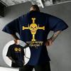 Футболка с черепом из аниме One Piece Мужская Женская с коротким рукавом Уличная Повседневные Топы Футболка с принтом 2026 Лето Y2k Оверсайз Винтаж