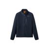 Outdoor Stand Collar Windproof Warm Fleece Jacket Men Jacket Dark-Blue A69KN-433