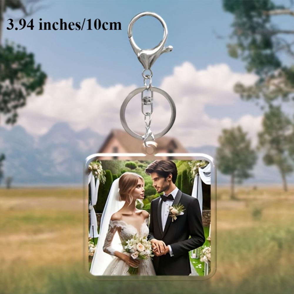 Customized Picture Women's Pendant, Acrylic Pendant,couple keychain,Easter Gift, Valentine's Day Gift,suitable for Couples, Anniversary Gift,