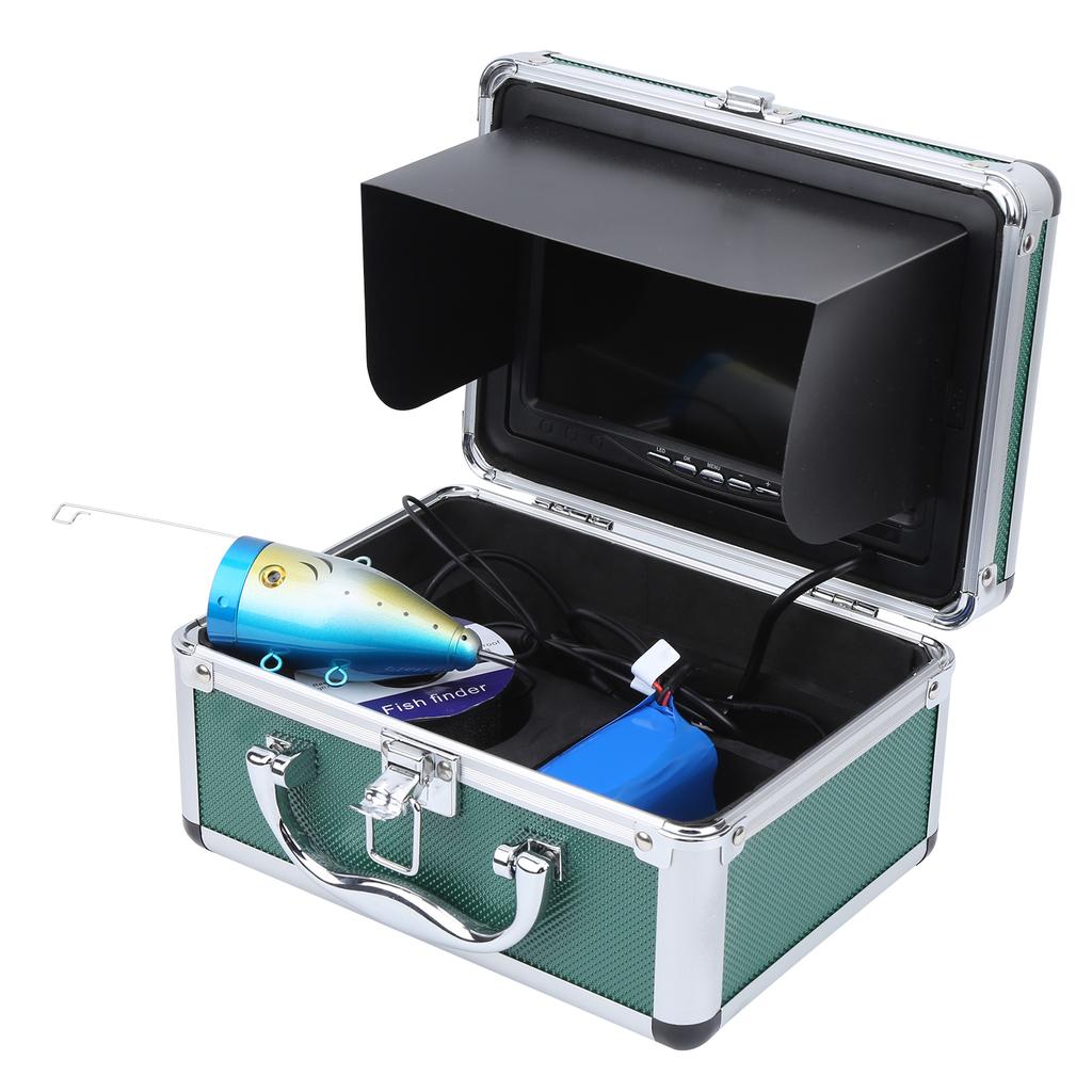 7in TFT 24 Lights 1200TVL Underwater Camera Fish Finder IP68 Waterproof 30m Cable Night View