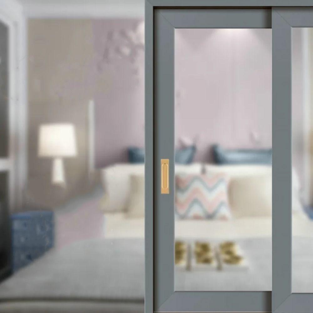 Двусторонняя ручка для раздвижной двери без сверления, ручка для стеклянной двери, самоклеящаяся ручка, кухонная дверь