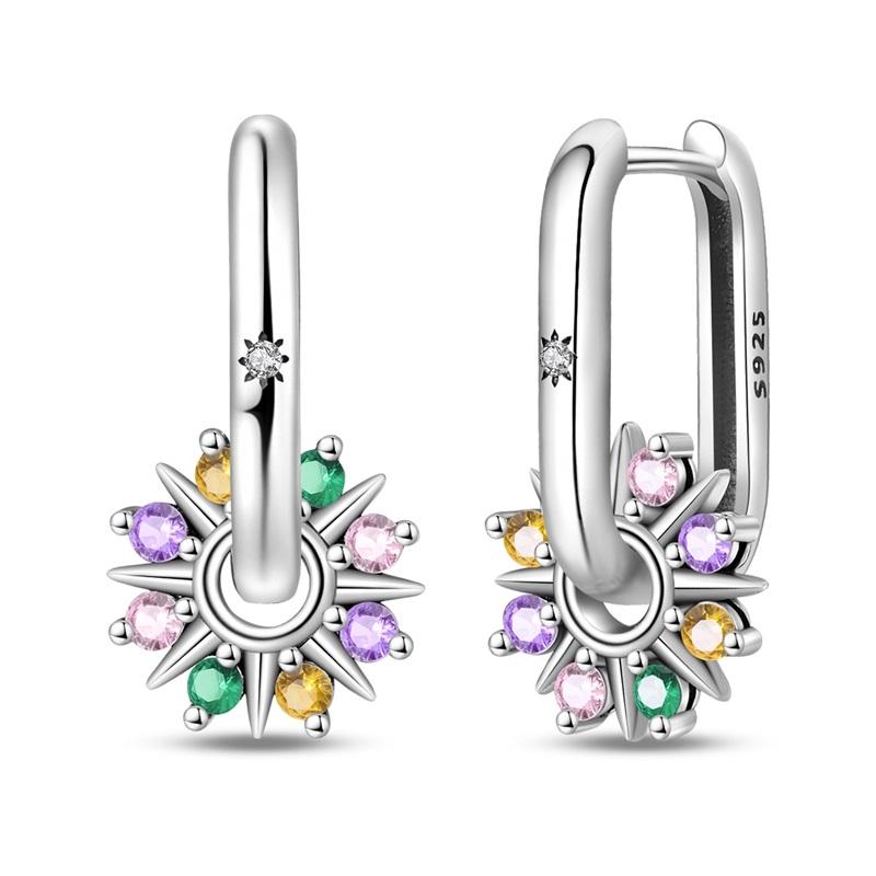 100% 925 Silver Chameleon Dragonfly Butterfly Earrings Golden Koi Ladybug Earrings For Women Fashion S925 Party Jewelry