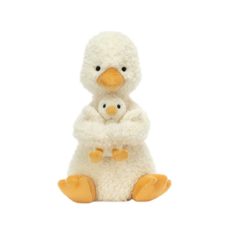 JELLYCAT Серия Фермерские животные Утка Хадос Желтая Кукла Плюшевая кукла 24 см Высота