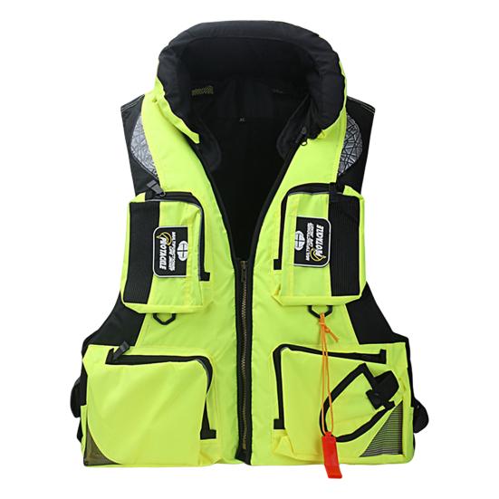 Life Vest Multi-pocket Detachable Large Buoyancy Bright Color Abrasion-resistant Water Assist Comfortable Adults Sea Fishing Water Sports Safety Life