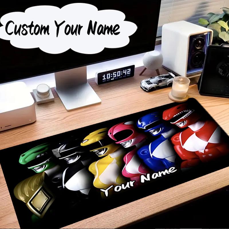 Custom Name Mouse pad Rangers Team-up Mouse Pad Desk Mat, Non-Slip Rubber Backer Pad For Computer Notebook Gaming Mouse Pad Birthday Gift
