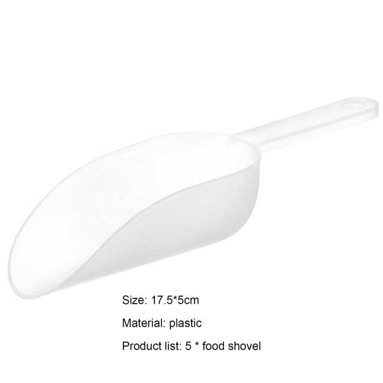 Yousheng 5 шт. пищевой совок с антипригарным покрытием, без BPA, отверстие для подвешивания, легко моется, хорошо захватывается, пластиковая ложка для льда, муки, кухонная утварь
