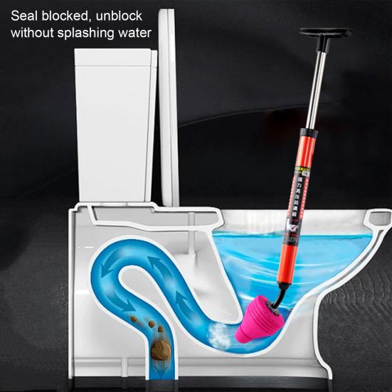 Плунжер для унитаза высокого давления, комплект для очистки унитаза, гибкий инструмент для удаления сливных засоров, инструмент для ванной комнаты и кухни