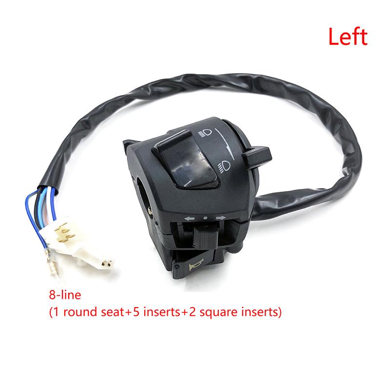 Универсальные переключатели на руль мотоцикла с клаксоном, поворотником, фарой, электрическим стартером, контроллером на руле