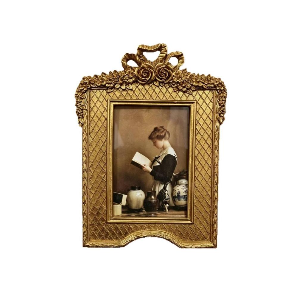 Настольная фоторамка Винтажная Смола Изящный Дизайн для Стола, Полки
