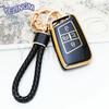 5 Button TPU Smart Key Case Cover for Volkswagen VW 2018 Atlas Tiguan Golf 7 Magotan Fob Remote Holder Shell Keychain