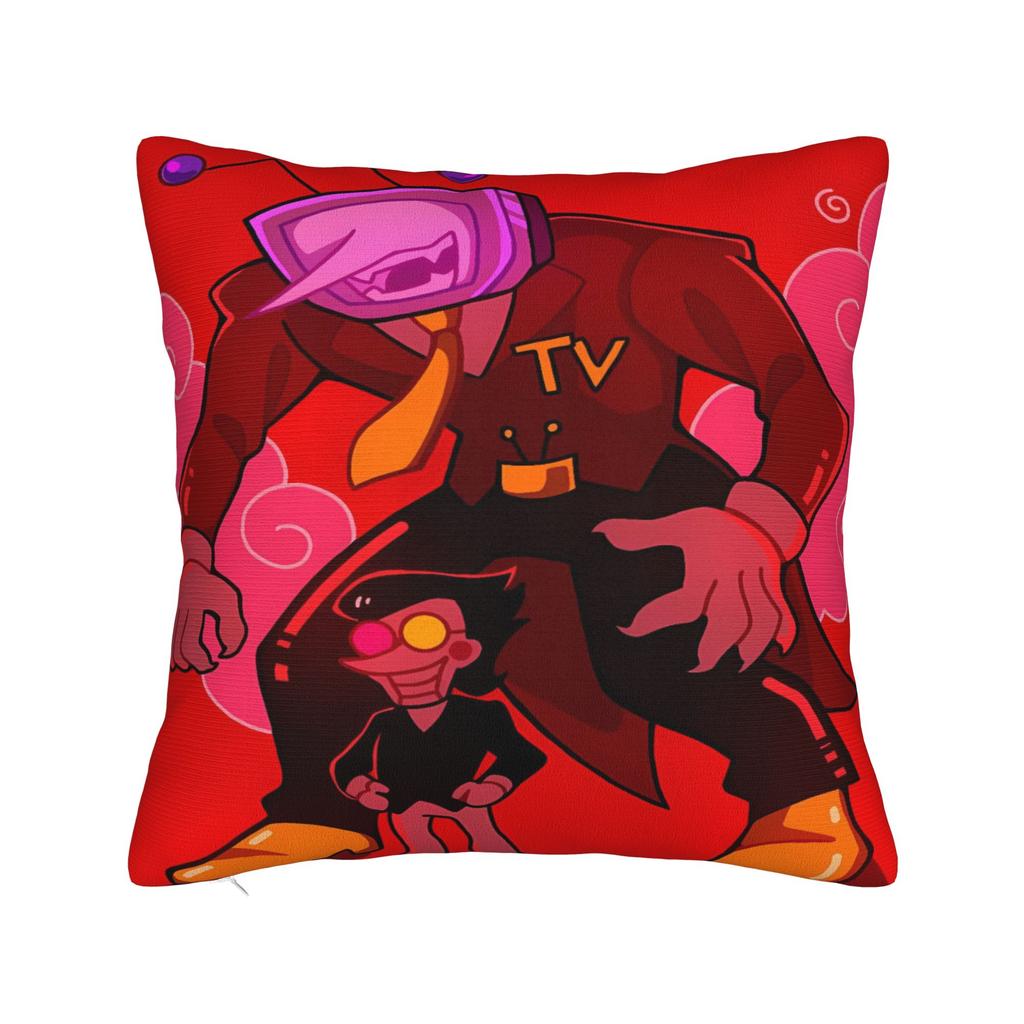 Deltarune Tenna It Is TV Time Pillow Case Soft Pillow Cover Novelty Cushion Cover For Living Room Bed Chair