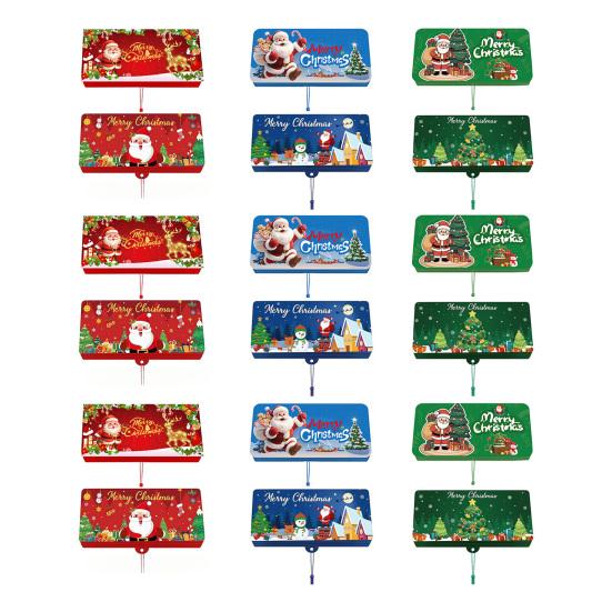 Рождественские конверты для денежных подарков 10 отделений Сюрприз Держатель для рождественской подарочной карты для наличных денег DIY Праздничный денежный конверт для мужчин женщин девочек мальчиков