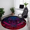 1pc Skull Swords Office Round Area Rug, Under Office Chairs Bedroom Living Room Home Decor, Room Deco, Available in Various Sizes
