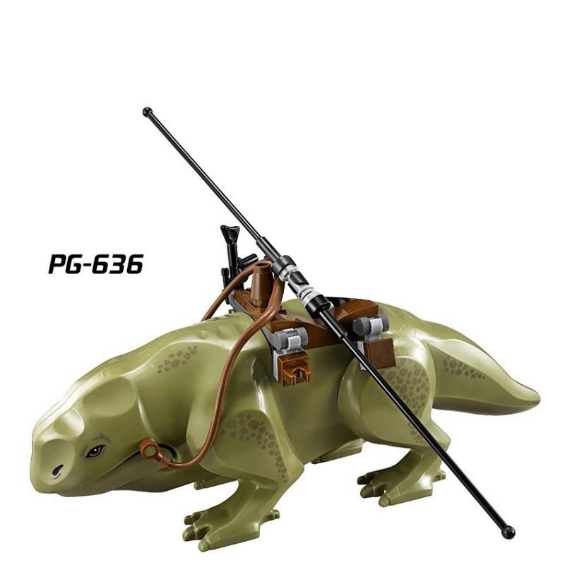 MOC Medieval Animal Zoo Farm Dragon Action Figures Building Blocks Gold Red Dragons Wolf Snake Monsters Beast Bricks Toys Gifts