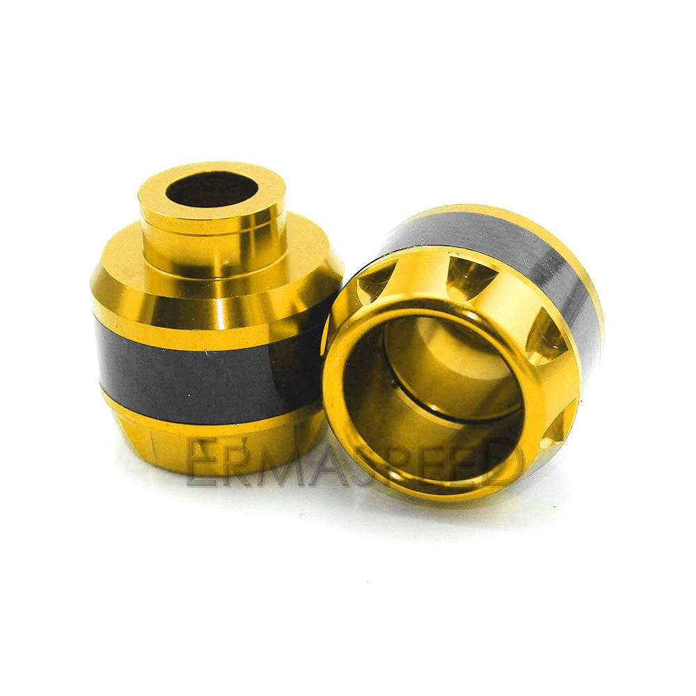 Пара универсальных мотоциклетных аварийных подушек с ЧПУ, алюминиевый защитный чехол для грязи, велосипеда, рама для мотокросса, слайдер для мотоцикла, спорта