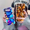 Эстетичный Чехол для Телефона с Камушками для Samsung Galaxy S25 S24 S23 S22 S21Plus FE Ultra Прозрачный Цветной Чехол Чехлы для Телефонов