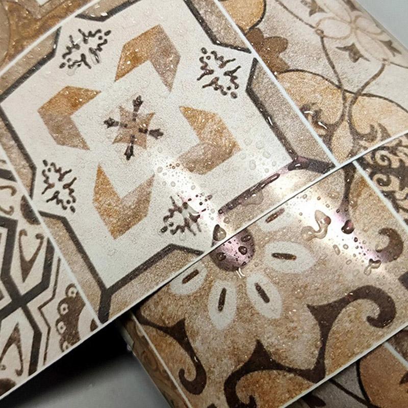 1 рулон обоев с цветочным принтом, наклейка на стену, фон, самоклеящаяся водонепроницаемая наклейка на плитку, декоративная полоса на талии 10x500 см