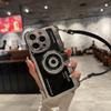 Роскошный чехол-подвеска для камеры с ремешком для iPhone 15 14 13 Pro Max, противоударный чехол для iPhone 15 Plus, кожаный чехол, аксессуары