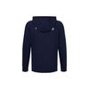 Reebok Спортивная куртка с капюшоном и застежкой-молнией с логотипом, мужские куртки, темно-синие, GV5513