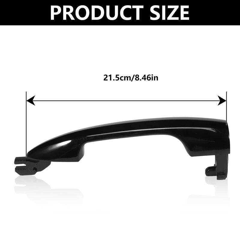 Black Door Handles Front Door Handles Brand New Condition Easy tallation Black Door Handle Accessory For Car Car Sticker