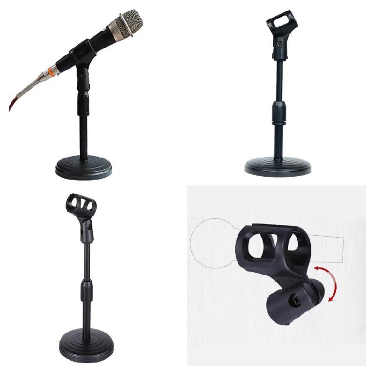 Desktop Microphone Stand Stable Mic Holder Support Bracket with Flexible Adjustment for Musicians and Podcasters