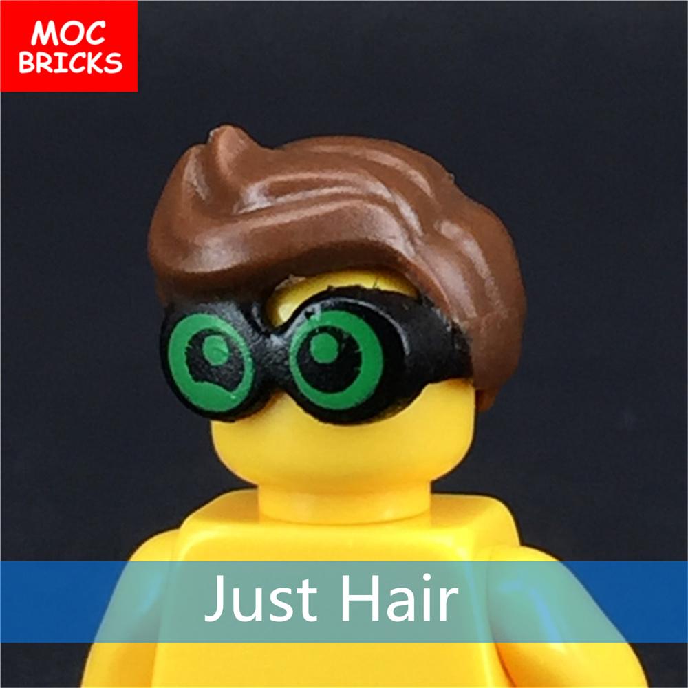 10 шт./лот Детали MOC Мужские прически Фигурка Игрушка Детские развивающие строительные блоки Собранные игрушки