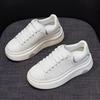 Platform White Shoes Women's 2025 Spring New Versatile Color Matching Fashion Breathable Muffin Bottom Casual Sports Shoes Board Shoes