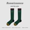 Renaissance Thin Compression Yoga Socks, Lightweight Sports Pressure Socks for Gym, Badminton and Running, Long Knee High Athletic Socks for Training