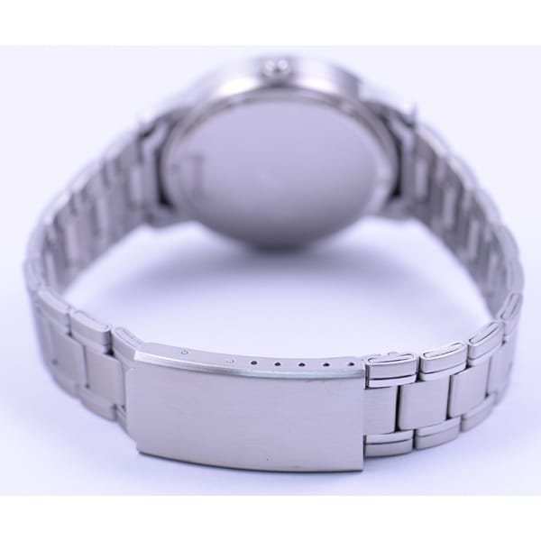 Citizen Мужская W474-204 ( Часы Q&Q Модель из нержавеющей стали) Круглые часы из серебристой нержавеющей стали, аналоговые