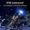 Супер XHP120 Мощный светодиодный фонарик Мощный фонарик Перезаряжаемый фонарик 18650 Usb Лампа для кемпинга