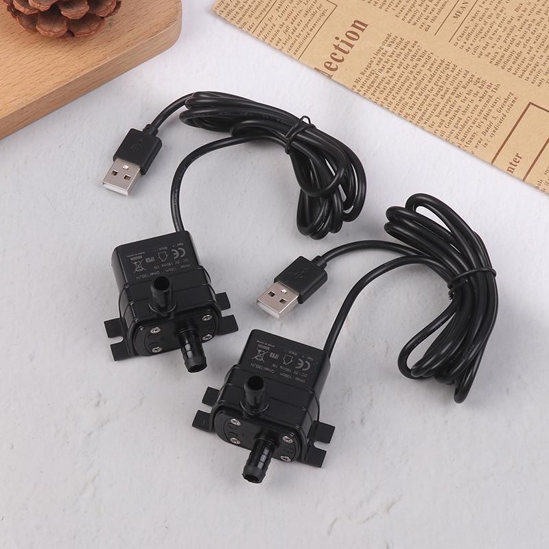 Сверхтихий бесщеточный водяной насос постоянного тока USB 5 В 1 Вт 130 л/ч подъем 100 см погружной фонтан аквариум циркуляционный микро водяной насос
