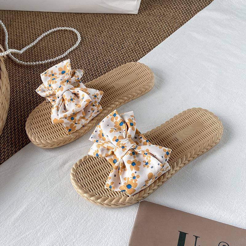 Женские летние сандалии, новые модные сетчатые красные туфли с рваным цветком и бантом, праздничная пляжная сказочная обувь, дышащая нескользящая обувь