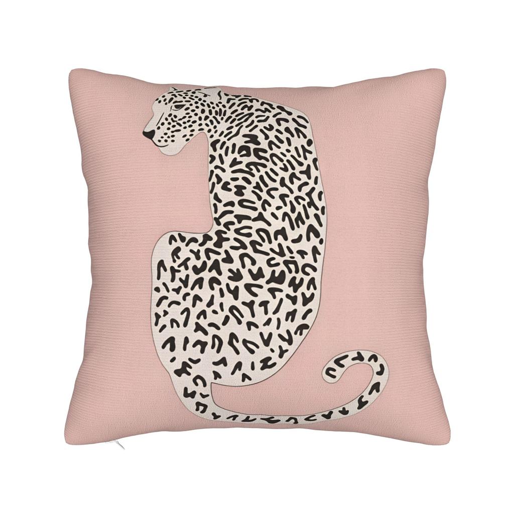 Pillow Cover Pink Black Leopard Duo Lying Sitting Morden Pillow Case For Chair Sofa Home Decor Pillowcases