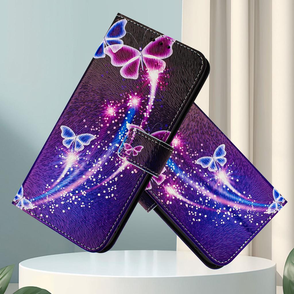 Роскошный кожаный чехол-кошелек с рисунком бабочки фейерверка, чехол-книжка из искусственной кожи для Xiaomi 6X 11 12, Redmi 6 7 8 9 10 12, Redmi Note 7 8 9 10 11...